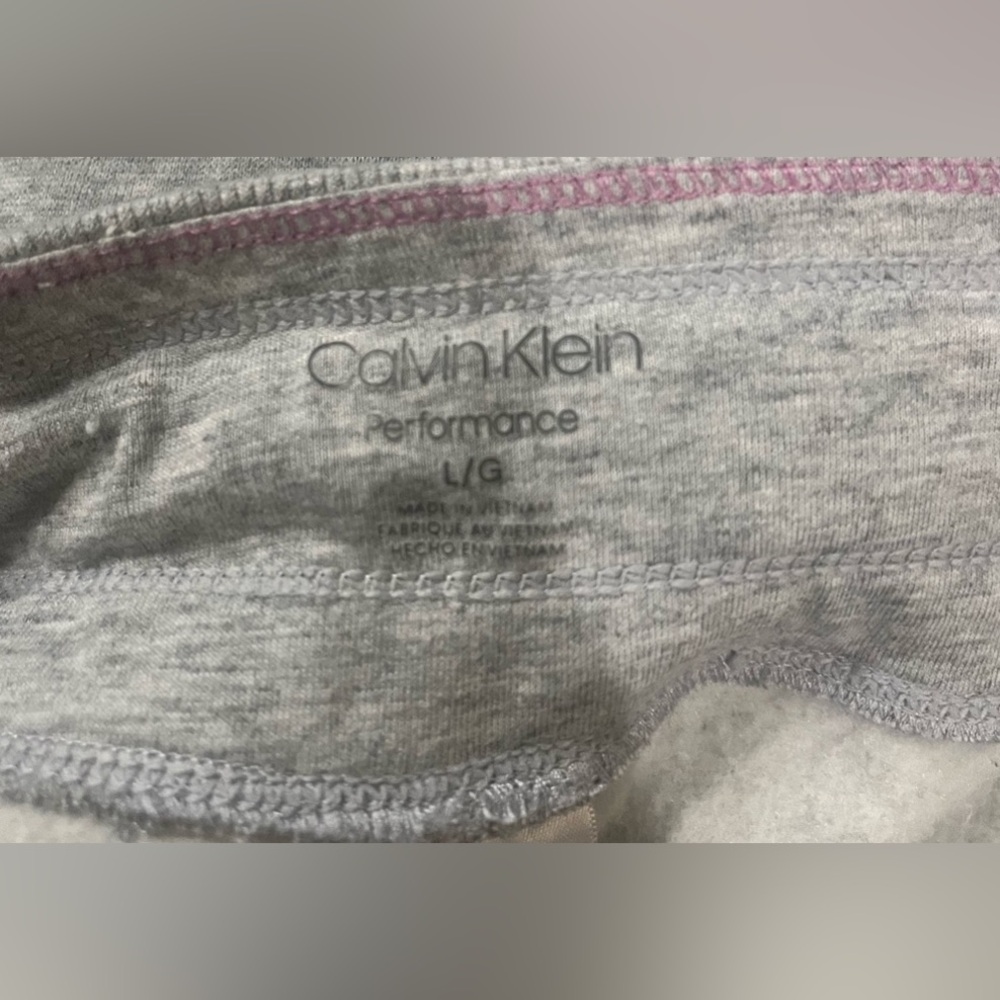 Calvin Klein Gray Sweatpants Performance size Large Woman Designer. - Picture 8 of 14